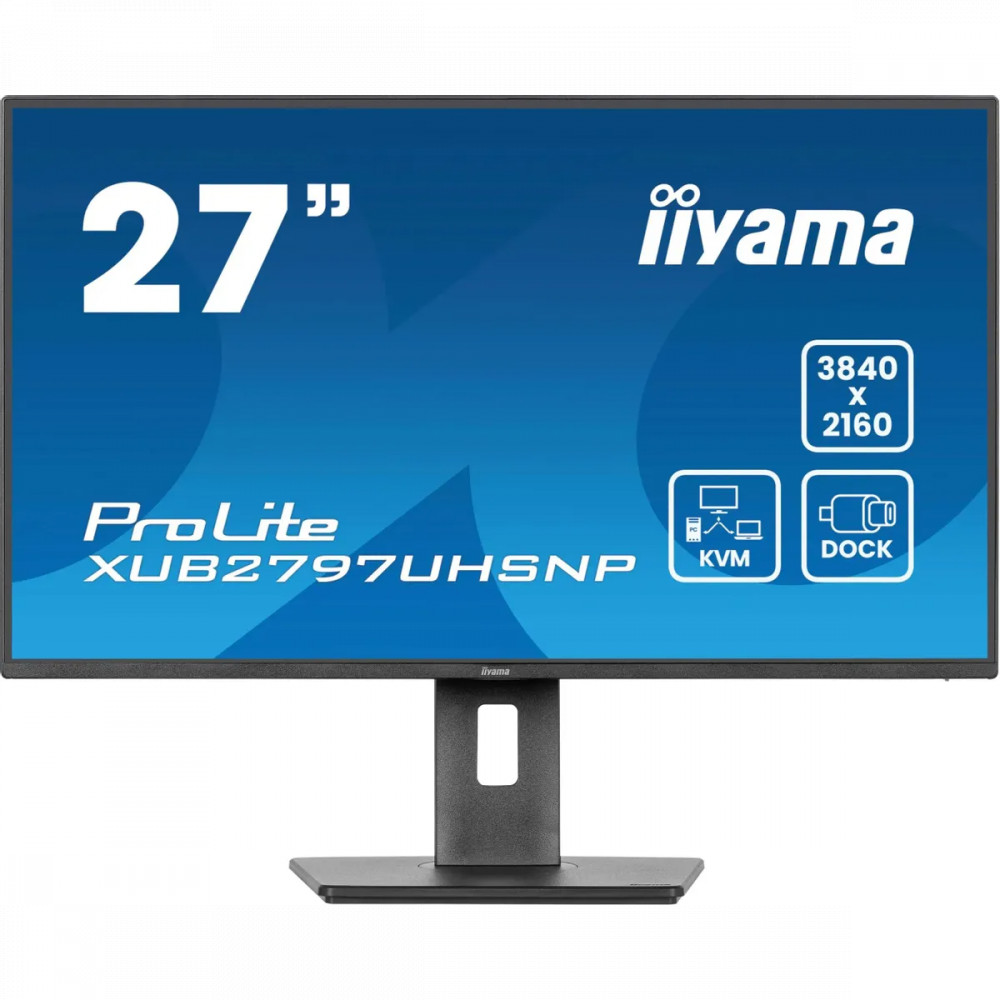 Монитор IIYAMA ProLite XUB2797UHSNP-B1 27 ", IPS, 4K UHD 3840x2160 (16:9), 60 Гц — фото товара