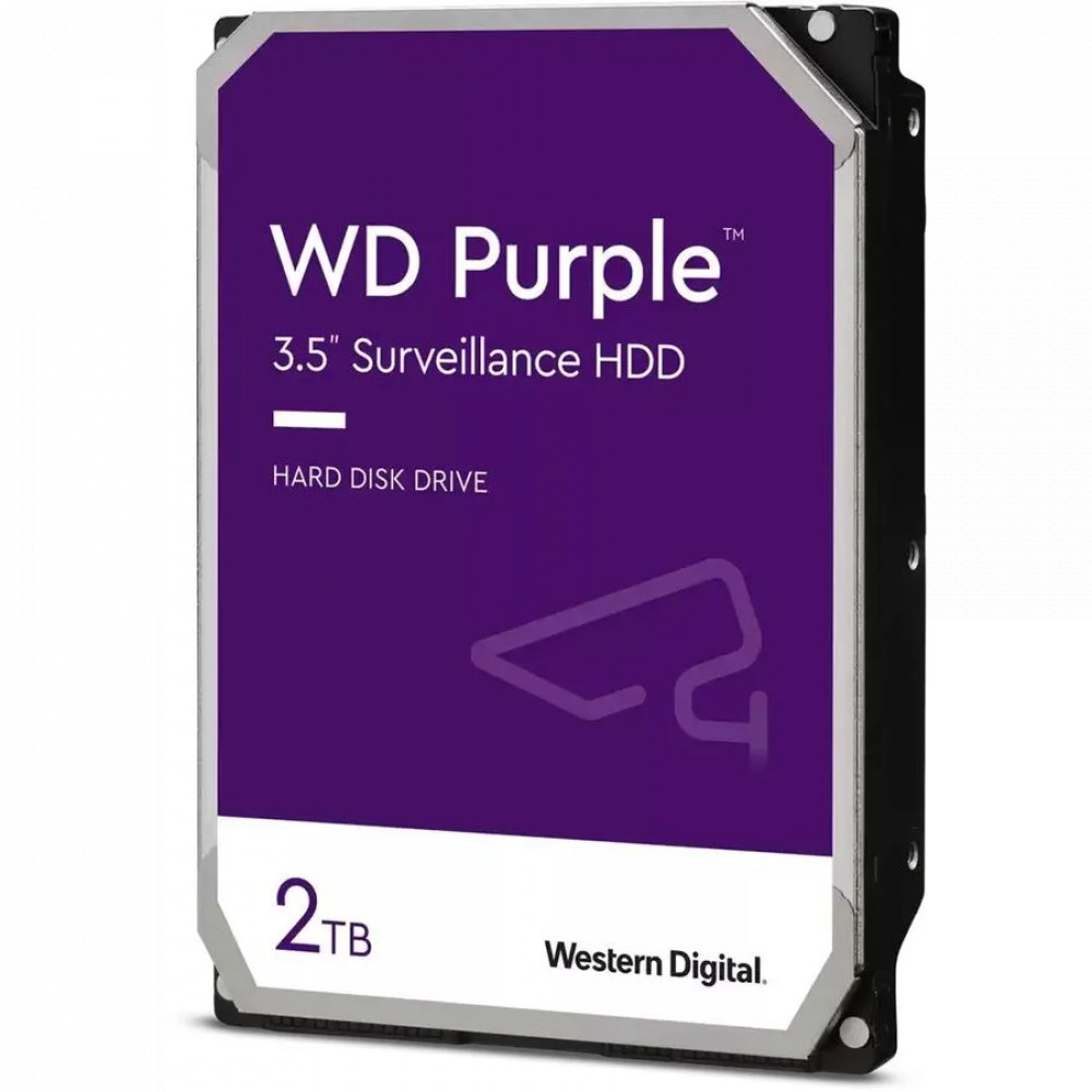 Жесткий диск Western Digital Purple WD23PURZ HDD (классические), 2 ТБ, 3.5 дюйма, SATA — фото товара