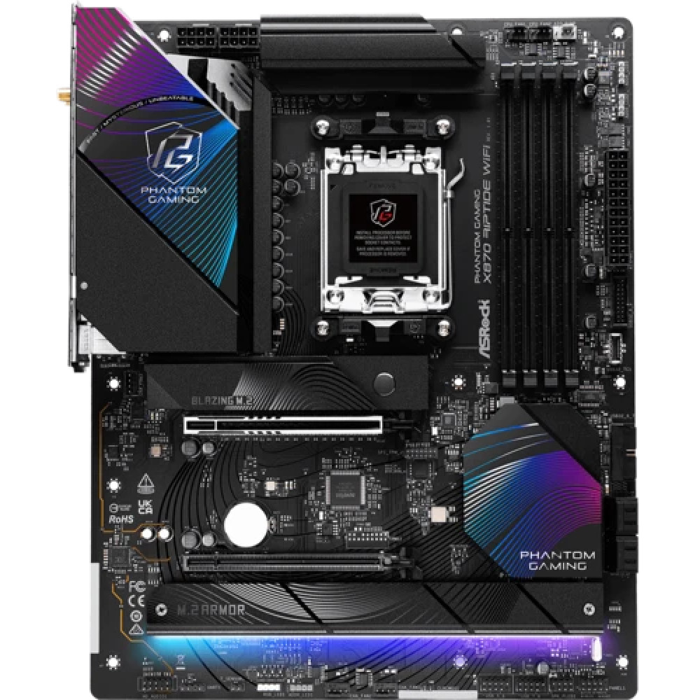 Материнская плата ASRock X870 RIPTIDE WIFI ATX, AMD AM5 — фото товара