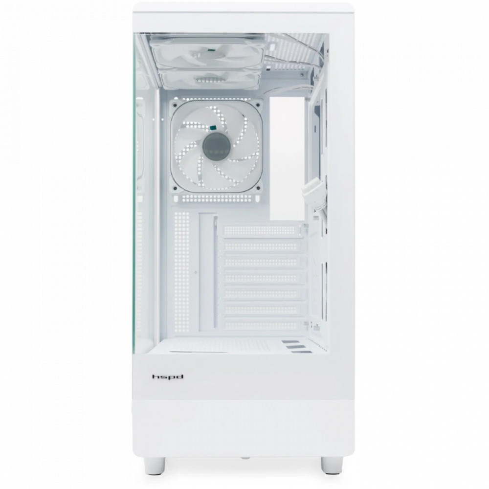 Корпус HSPD F510-TGWH-ARGB White Mid-Tower - миниатюра 3