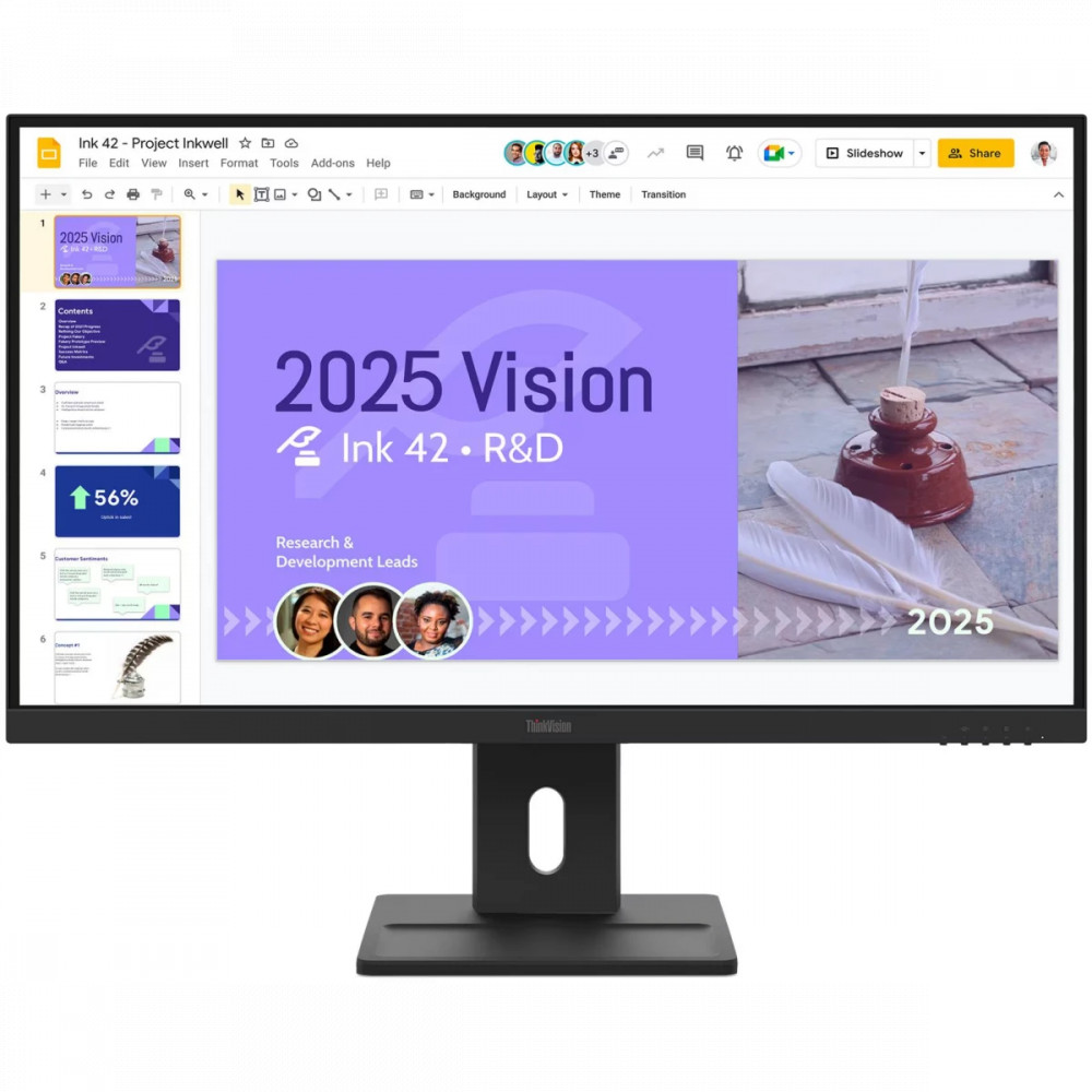 Монитор Lenovo ThinkVision E27q-40 64BDGAS4CB 27 ", IPS, Quad HD 2560x1440 (16:9), 100 Гц — фото товара