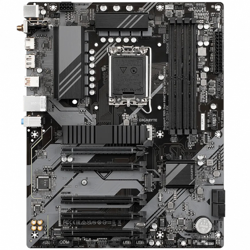 Материнская плата Gigabyte B760 DS3H AX ATX, LGA 1700 - миниатюра 2