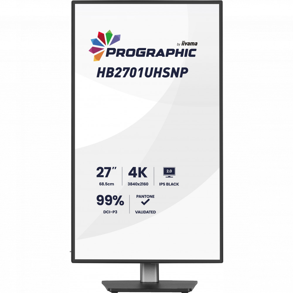 Монитор IIYAMA ProGraphic HB2701UHSNP-B1 27 ", IPS, 4K UHD 3840x2160 (16:9), 60 Гц - миниатюра 2
