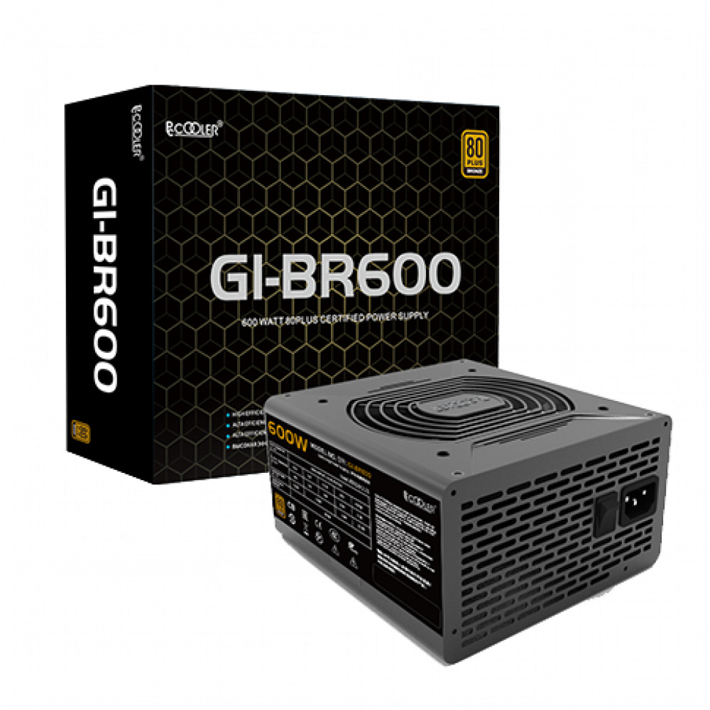 Блок питания PCcooler GI-BR600 600 Вт - миниатюра 2