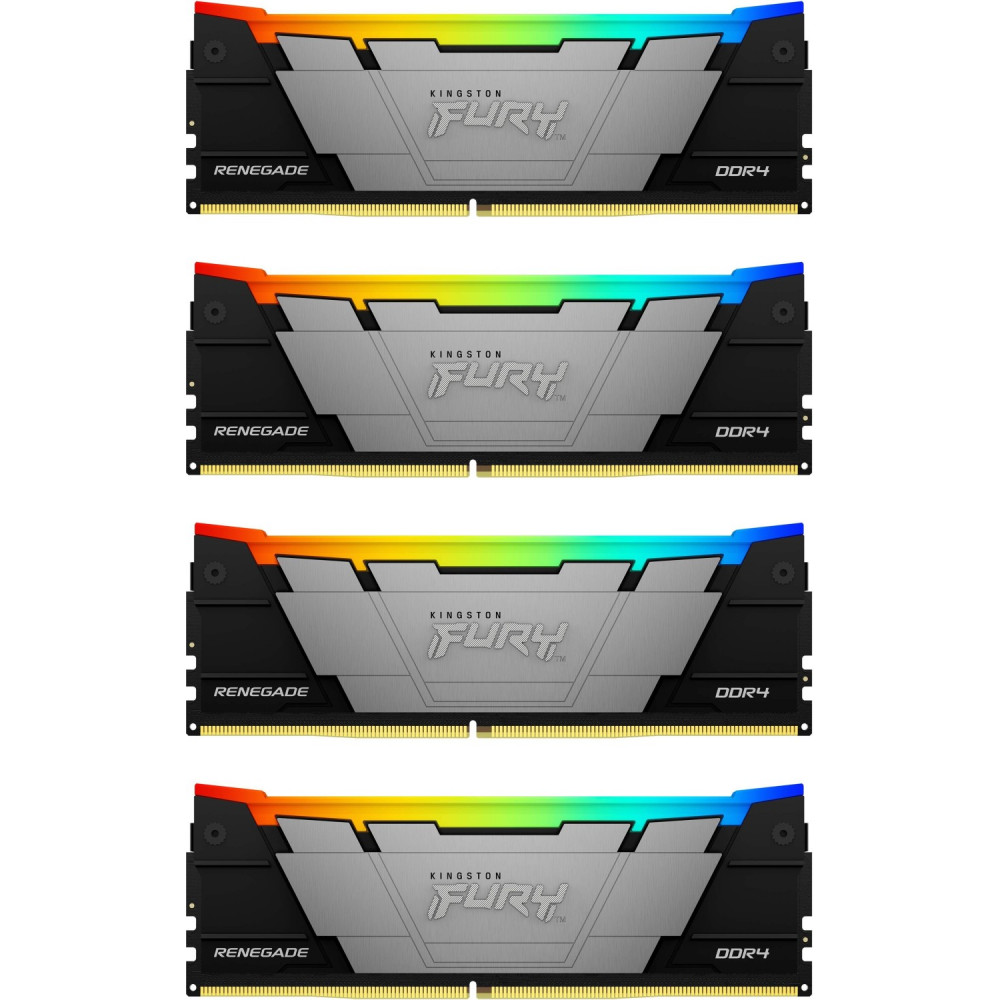 ОЗУ Kingston FURY Renegade Black KF432C16RB2AK4/32 DIMM, DDR4, 32 Гб (4 х 8 Гб), 3200 МГц — фото товара