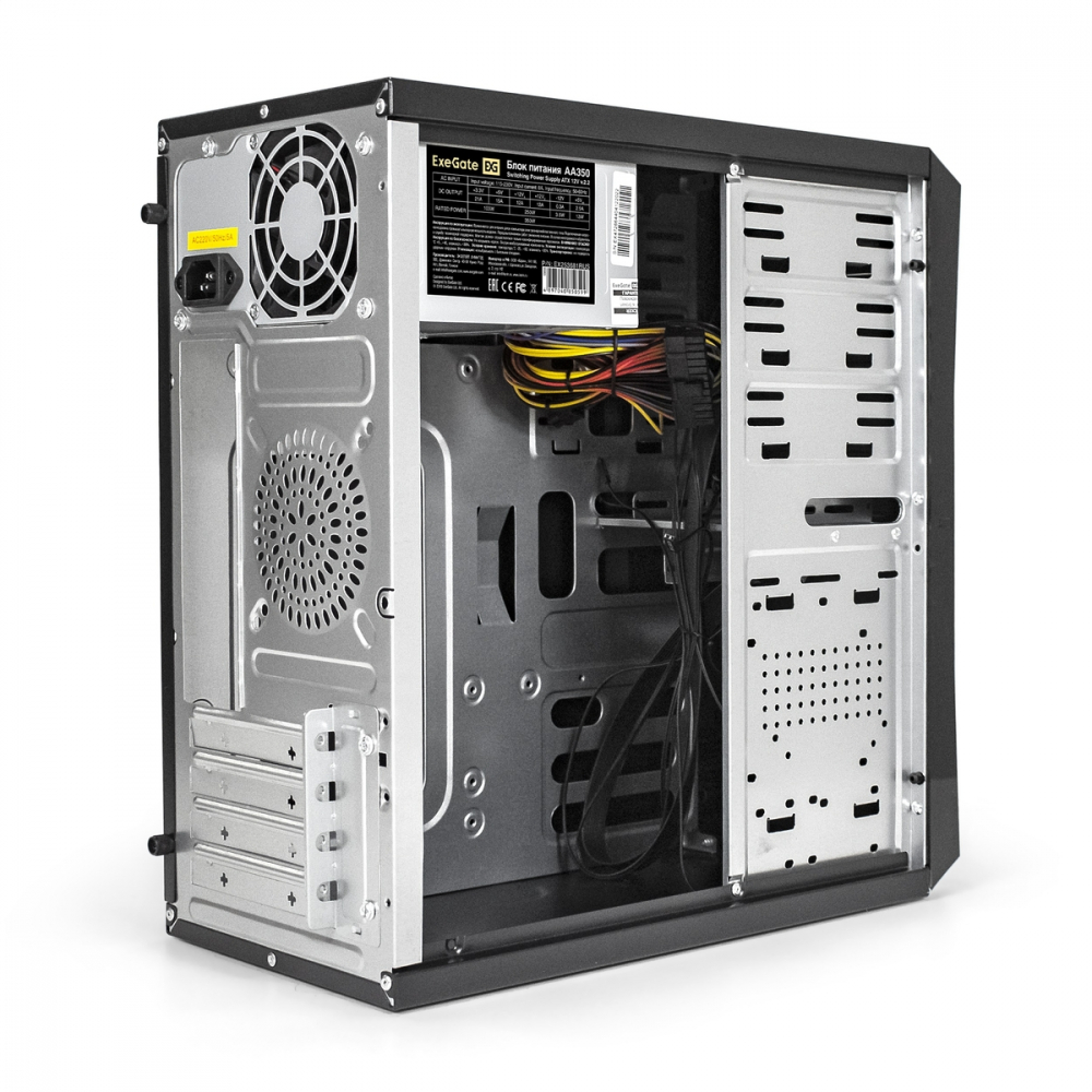 Корпус ExeGate BA-203U-AA350 EX284028RUS Mini-Tower - миниатюра 2