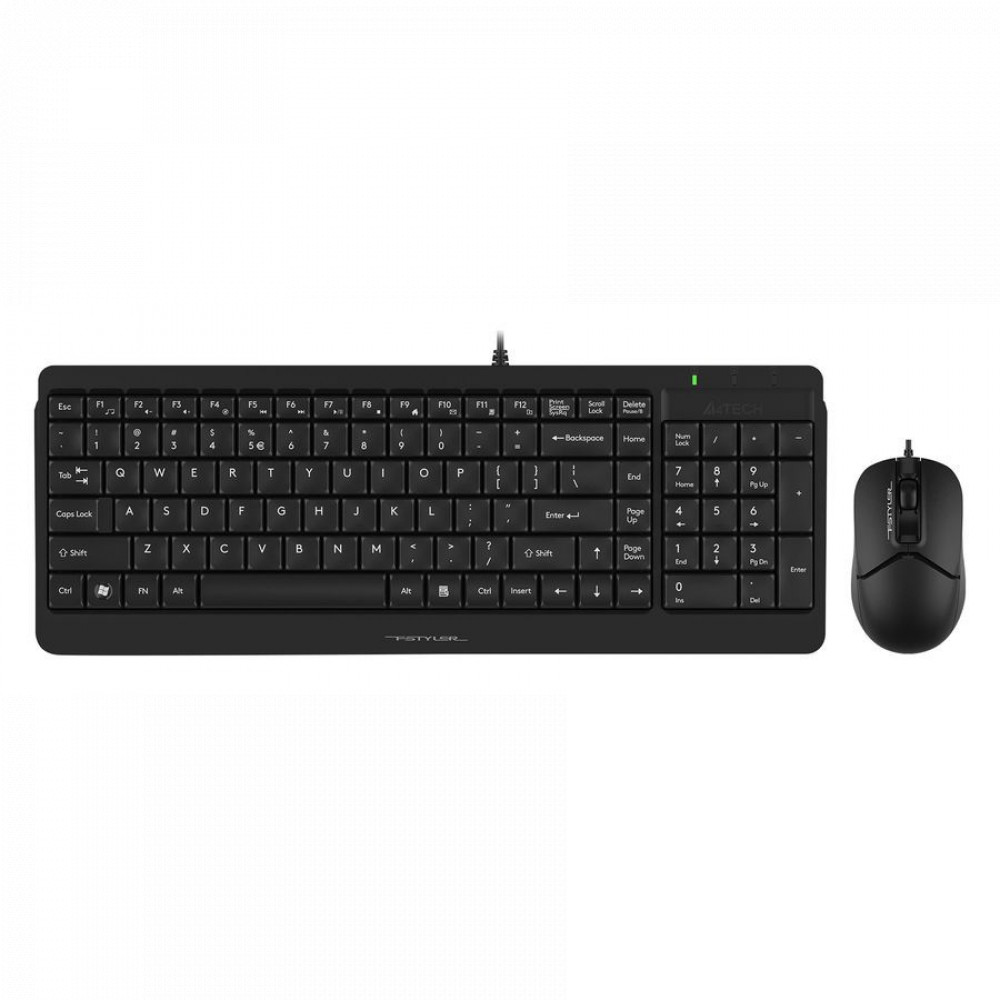 Клавиатура + мышь A4Tech Fstyler F1512 F1512 BLACK — фото товара