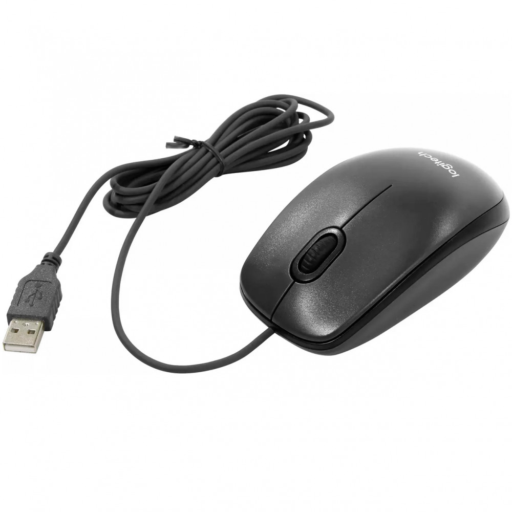 Мышь Logitech M100 Black 910-006652 Бюджетные, Проводная - миниатюра 4