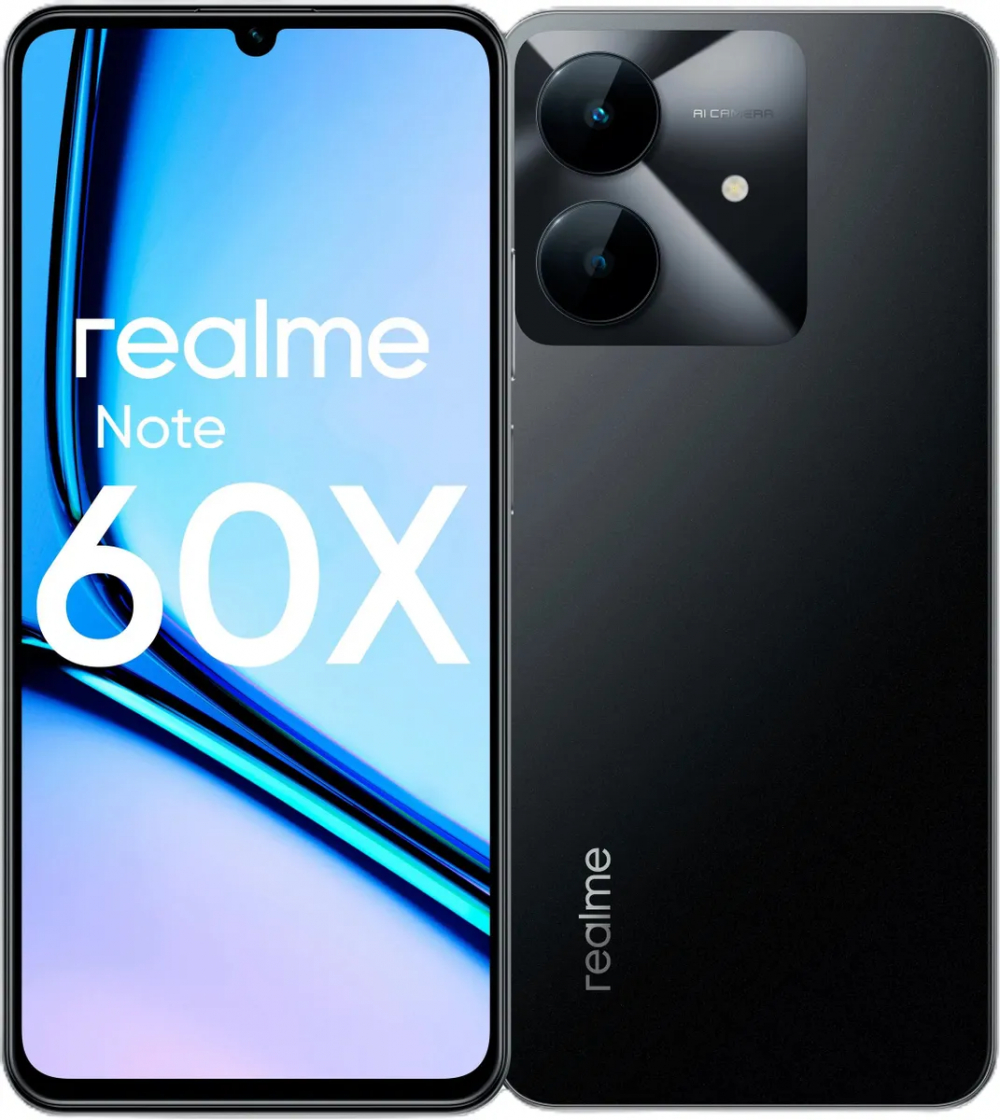 Смартфон REALME Note 60х (3/64Gb) черный 6941764448933 64 Гб, 3 Гб — фото товара