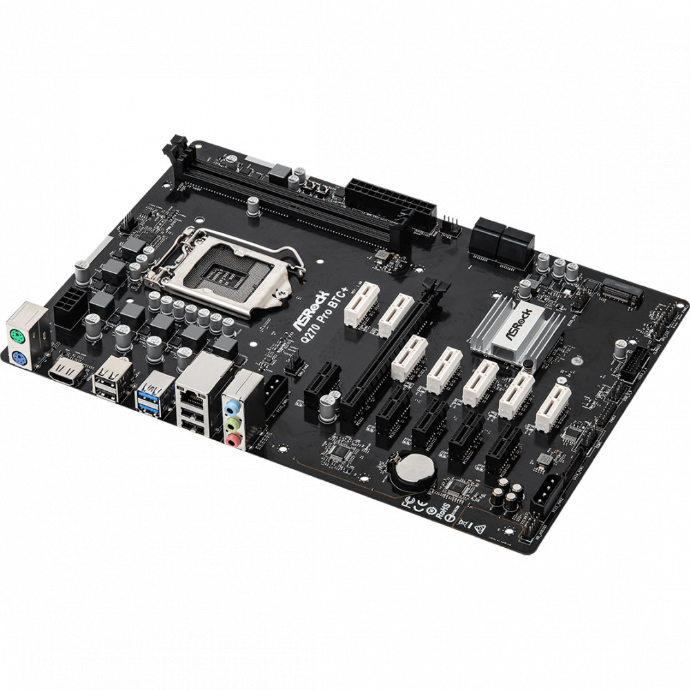 Материнская плата ASRock Q270 PRO BTC+ ATX, LGA 1151 - миниатюра 4