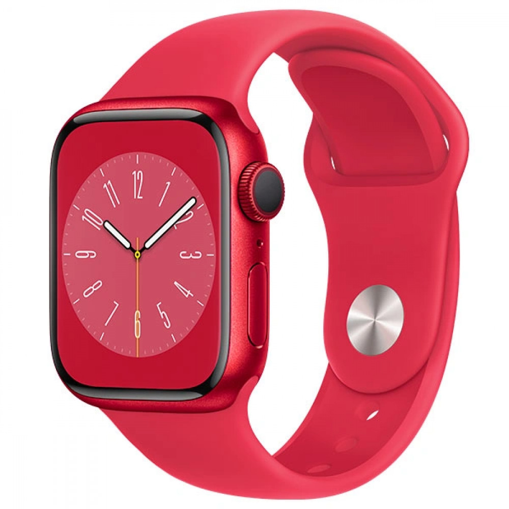 Apple Watch Series 8 GPS 45mm (PRODUCT)RED Aluminium Case with (PRODUCT)RED Sport Band - Regular MNP43GK Смарт-часы — фото товара