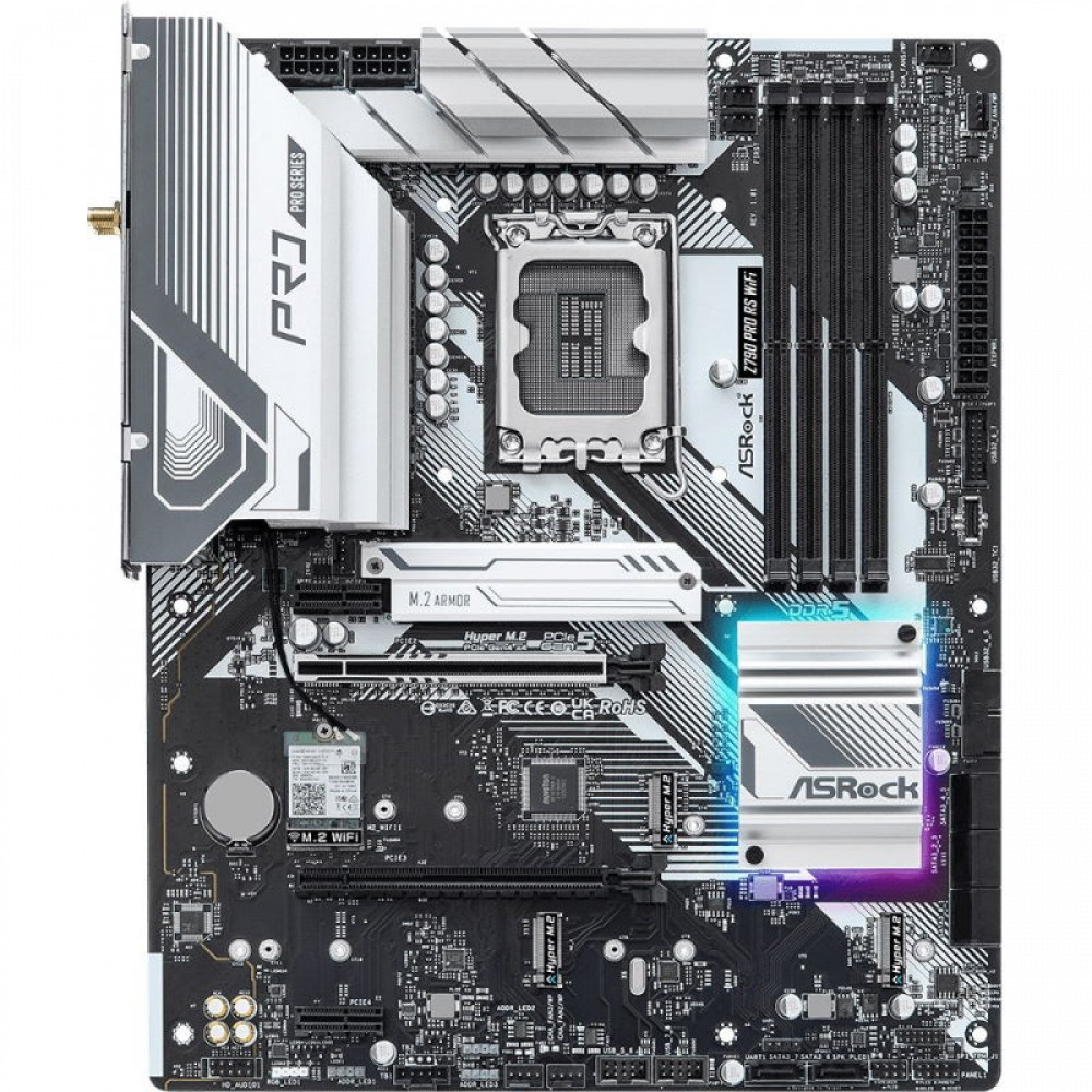 Материнская плата ASRock Z790 PRO RS WIFI ATX, LGA 1700 - миниатюра 3