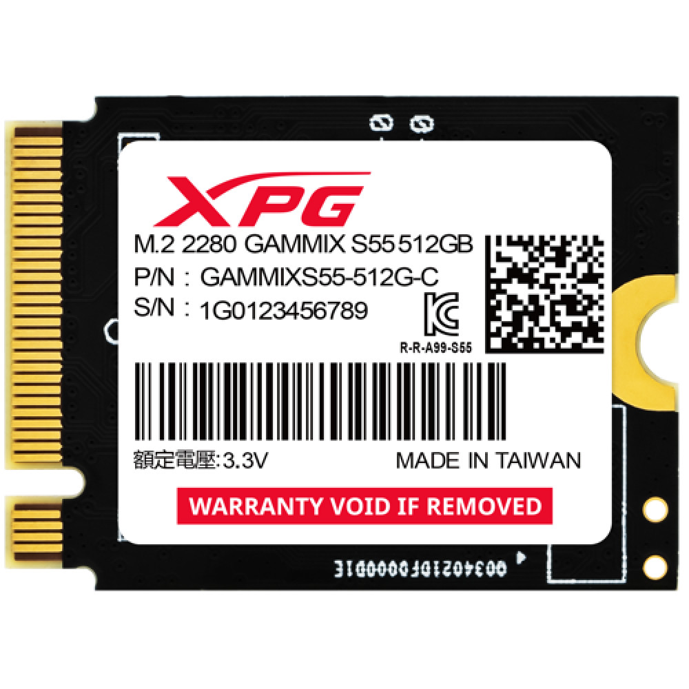 Жесткий диск ADATA XPG GAMMIX S55 SGAMMIXS55-512G-C SSD (твердотельные), 512 ГБ, M.2, PCIe - миниатюра 2