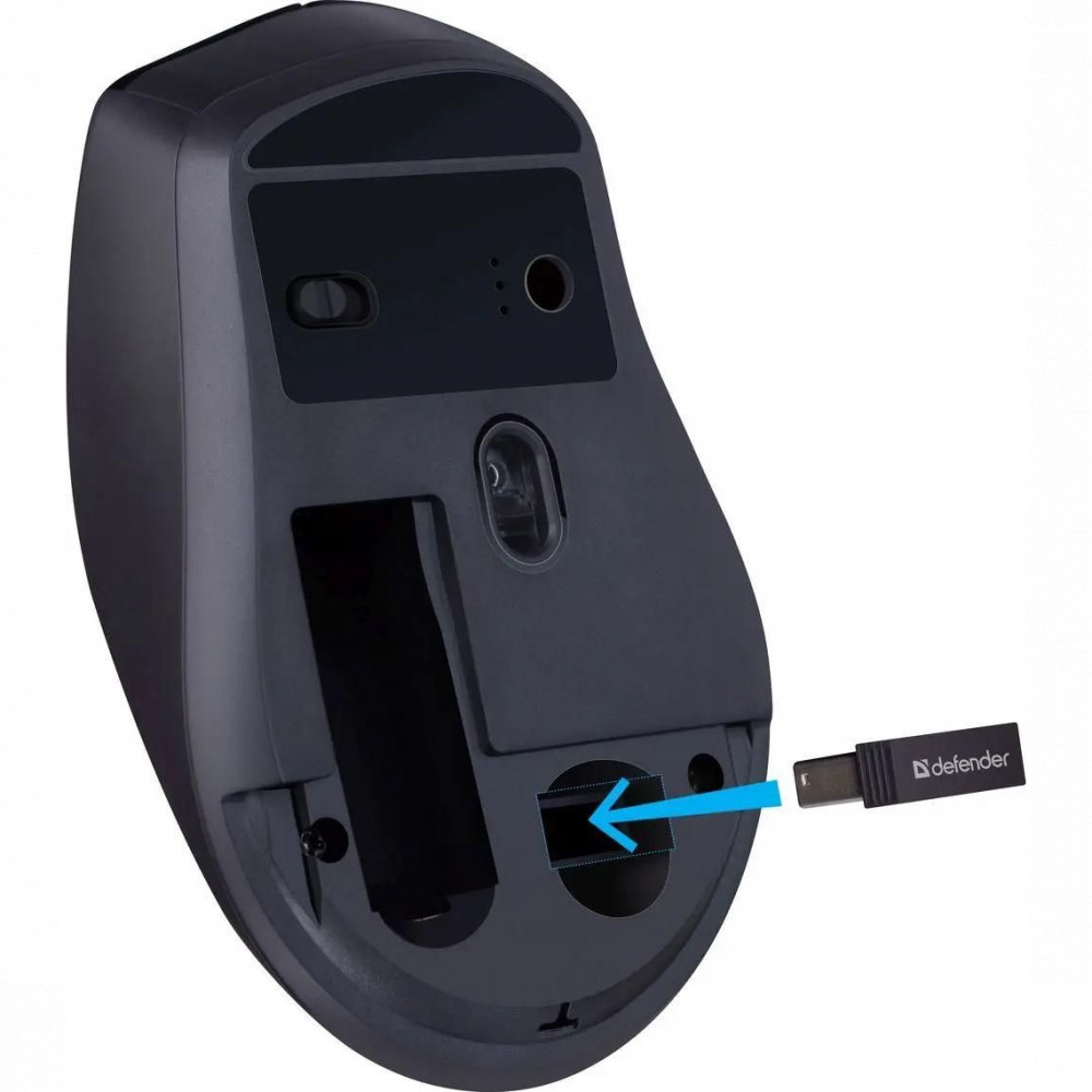 Мышь Defender MS-095 52095 Бюджетные, Беспроводная - миниатюра 3