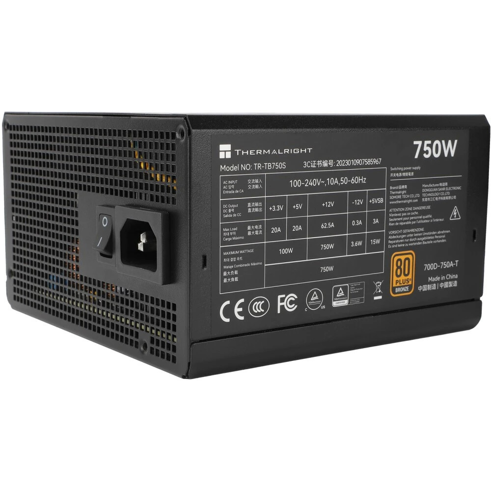 Блок питания Thermalright TR-TB750S 750 Вт, 80+ Bronze — фото товара