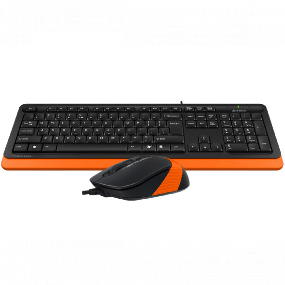 Клавиатура + мышь A4Tech Fstyler F1010 черный/оранжевый (ORANGE) F1010 ORANGE - миниатюра 3