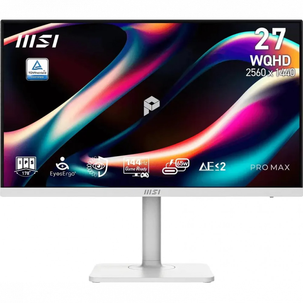 Монитор MSI Pro Max 271QPHW E14 9S6-3PF54H-021 27 ", IPS, Quad HD 2560x1440 (16:9), 144 Гц — фото товара