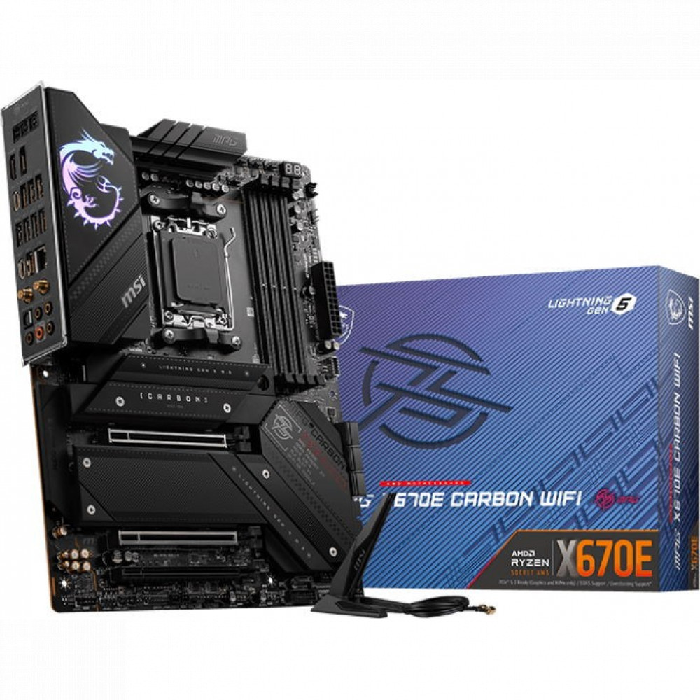 Материнская плата MSI MPG X670E CARBON WIFI ATX, AMD AM5 - миниатюра 5