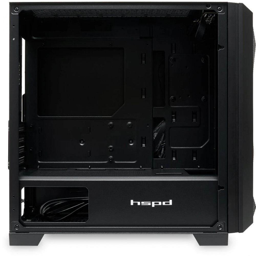 Корпус HSPD M340 Black M340-TGBK Mid-Tower - миниатюра 3