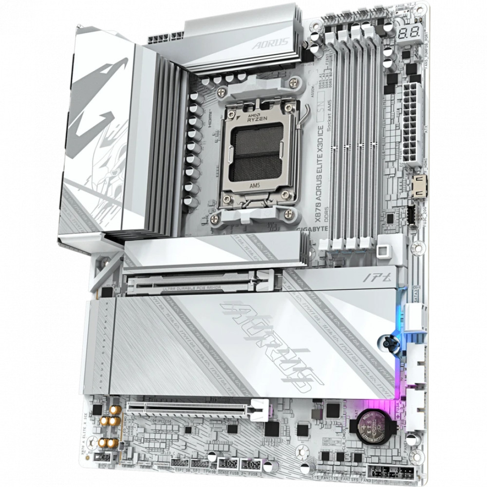 Материнская плата Gigabyte X870 A ELITE X ICE ATX, AMD AM5 - миниатюра 3