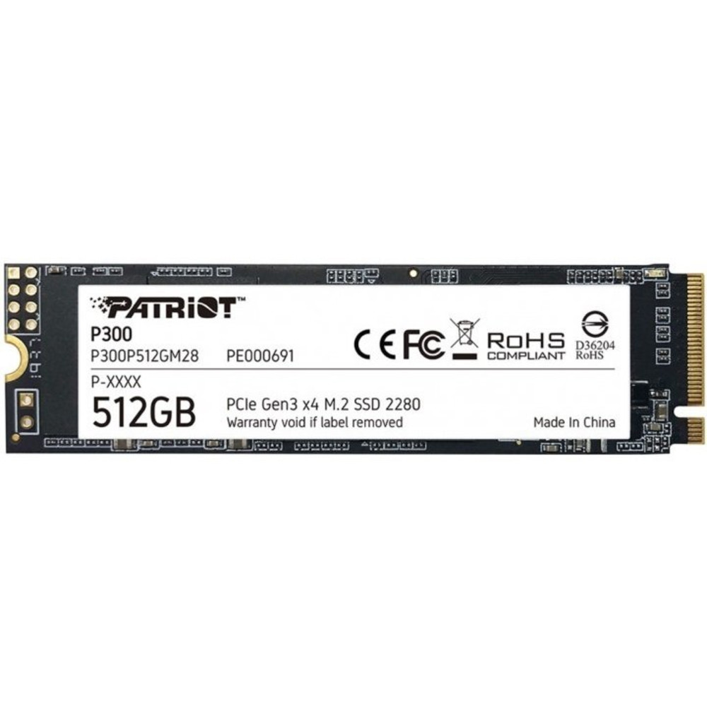 Жесткий диск Patriot P300 P300P512GM28 SSD (твердотельные), 512 ГБ, M.2, PCIe - миниатюра 2