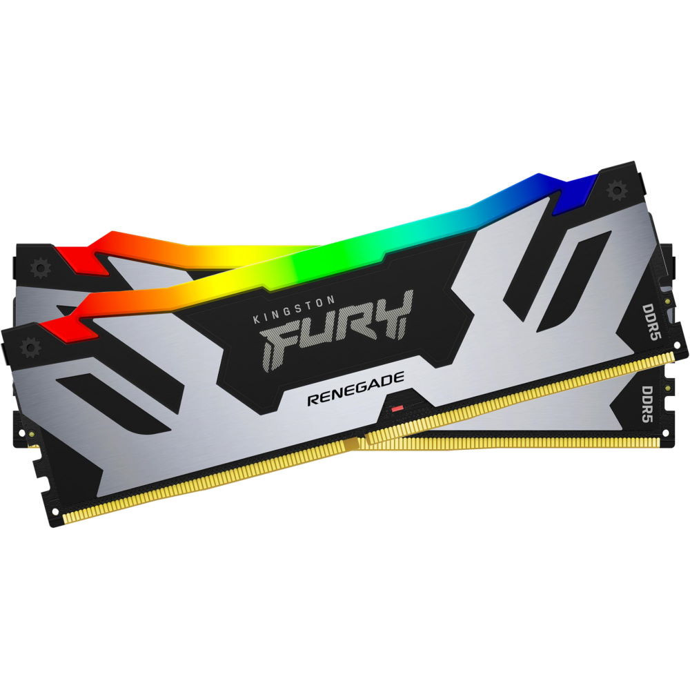 ОЗУ Kingston Renegade RGB 32 ГБ KF564C32RSAK2-32 DIMM, DDR5, 32 Гб (2 х 16 Гб), 6400 МГц — фото товара