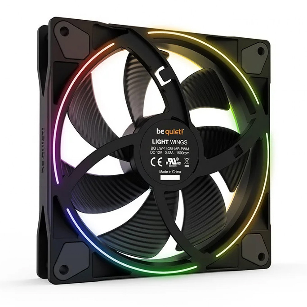 Система охлаждения be quiet! Light Wings 140mm PWM Reverse Black BL134 Для системного блока - миниатюра 2