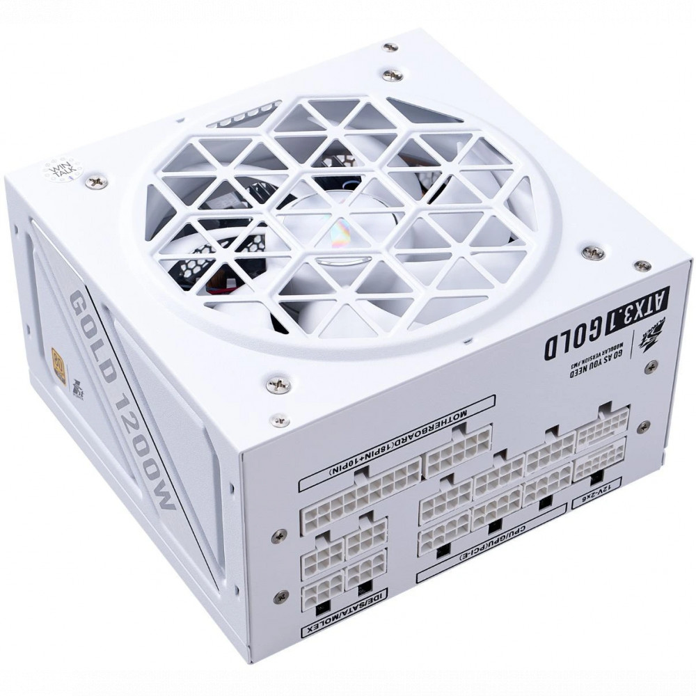 Блок питания 1STPLAYER NGDP GOLD HA-1200BA4-WH 1200 Вт, 80+ Gold — фото товара