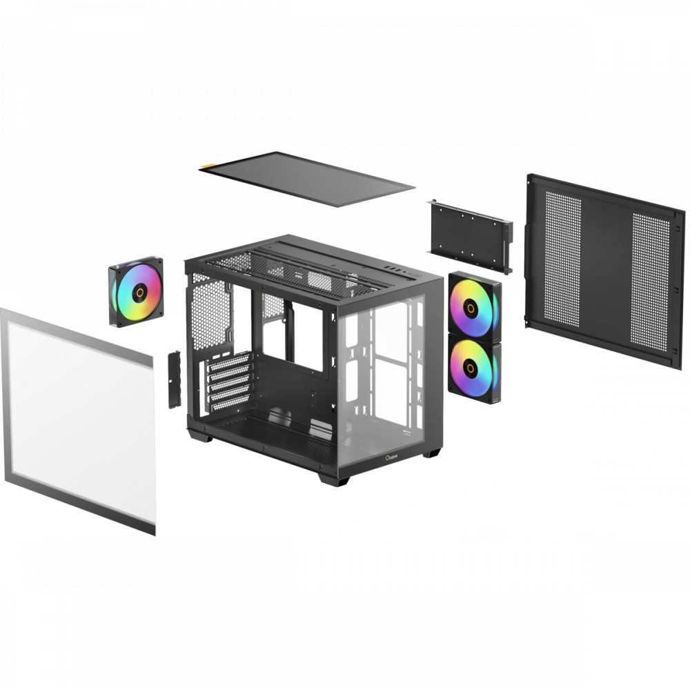 Корпус Ocypus Gamma C54 BK ARGB Gamma-C54-BKD300XX-GL Mini-Tower - миниатюра 5