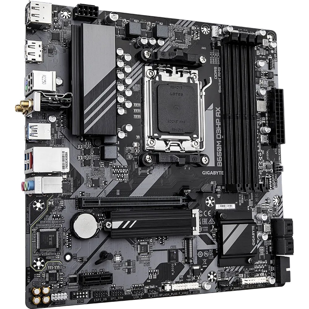 Материнская плата Gigabyte B650M D3HP AX Micro-ATX, AMD AM5 — фото товара