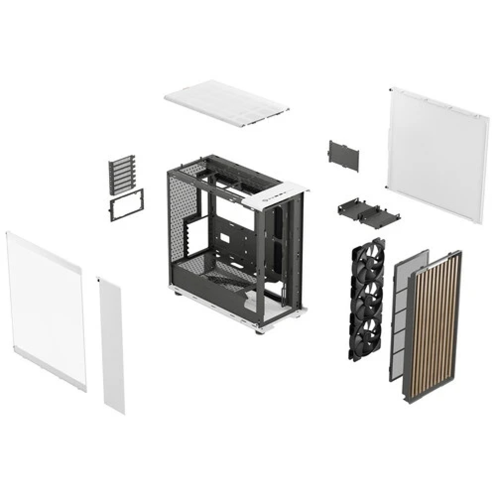 Корпус FRACTAL DESIGN North XL Chalk White TG FD-C-NOR1X-04 Full-Tower - миниатюра 5