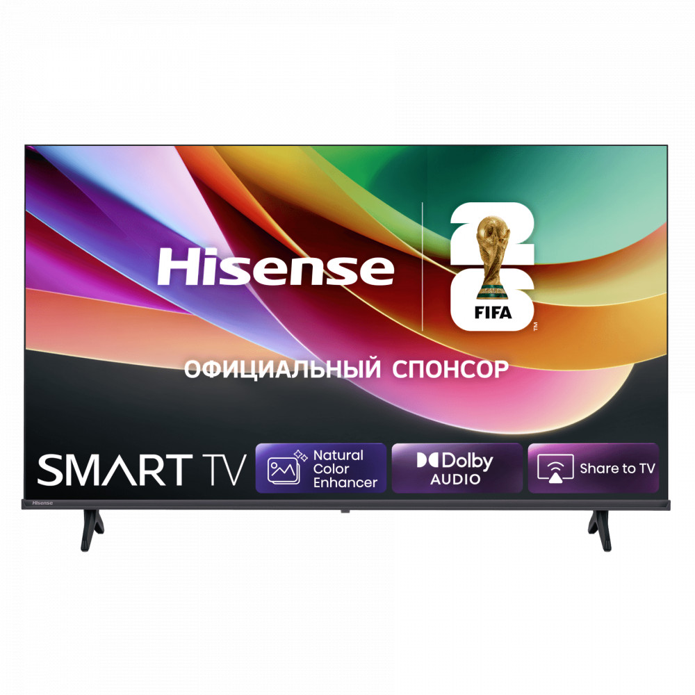 Телевизор Hisense 32A4S 32 ", Smart TV, Черный — фото товара