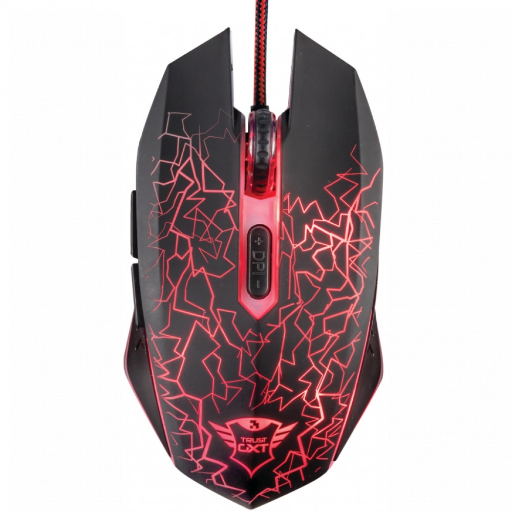 Мышь Trust GXT 105 Izza Illuminated Gaming 21683 Игровые, Проводная — фото товара