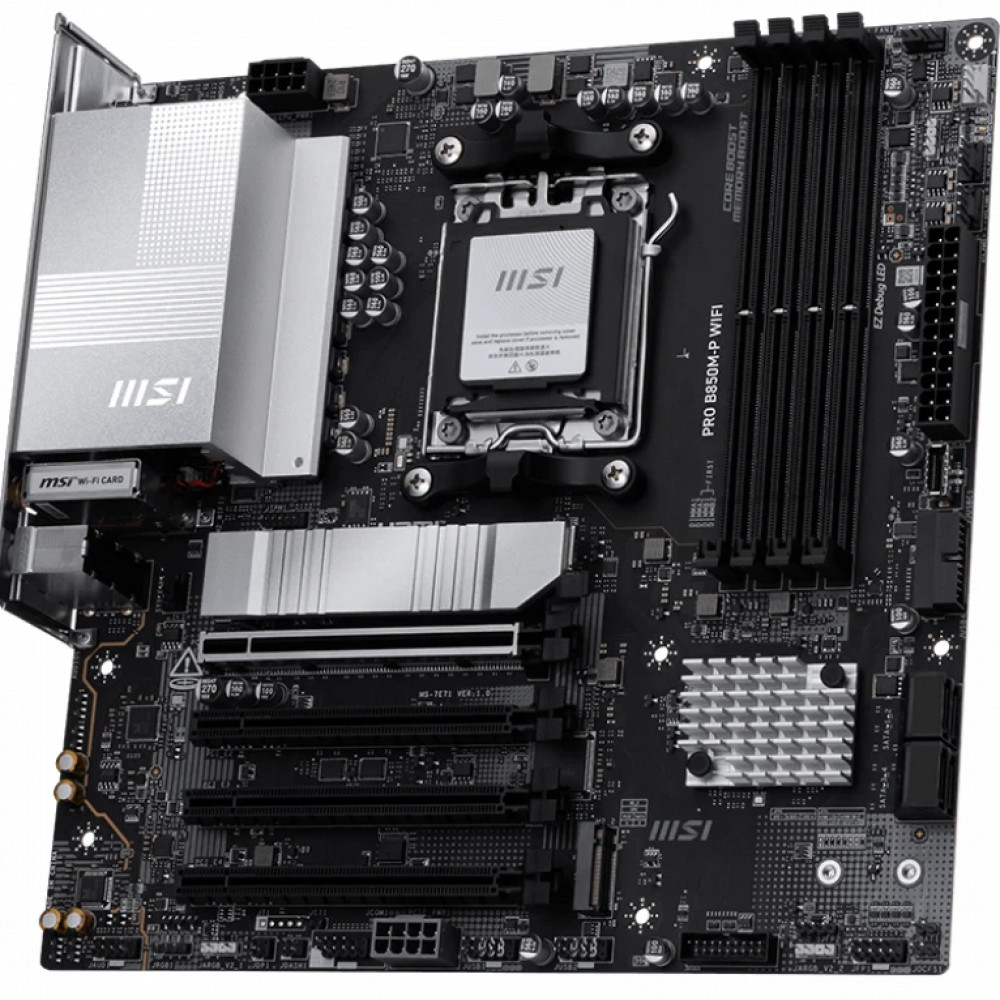 Материнская плата MSI PRO B850M-P WIFI Micro-ATX, AMD AM5 - миниатюра 2