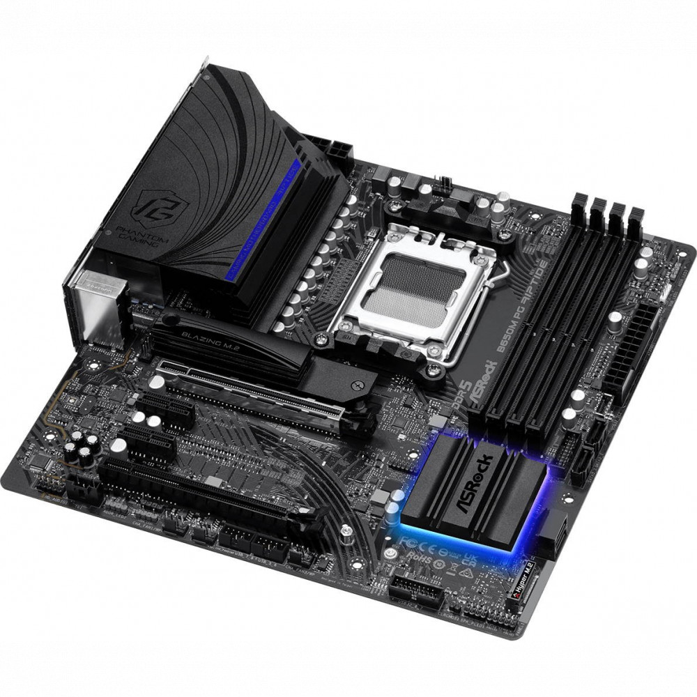 Материнская плата ASRock B650M PG Riptide 90-MXBJ90-A0UAYZ Micro-ATX, AMD AM5 - миниатюра 4