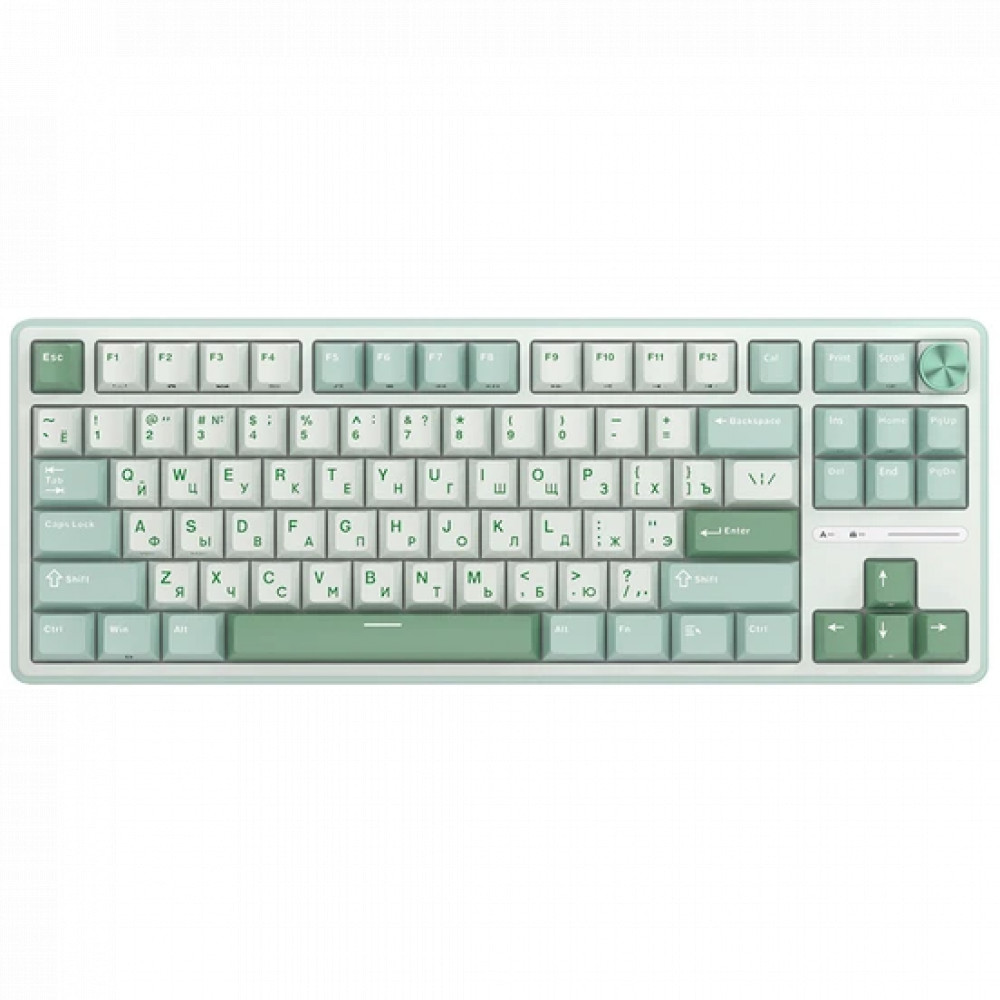 Клавиатура Royal Kludge R87 Pro Sky Cyan (Brown Switch) 6977576550717 Проводная, USB - миниатюра 2