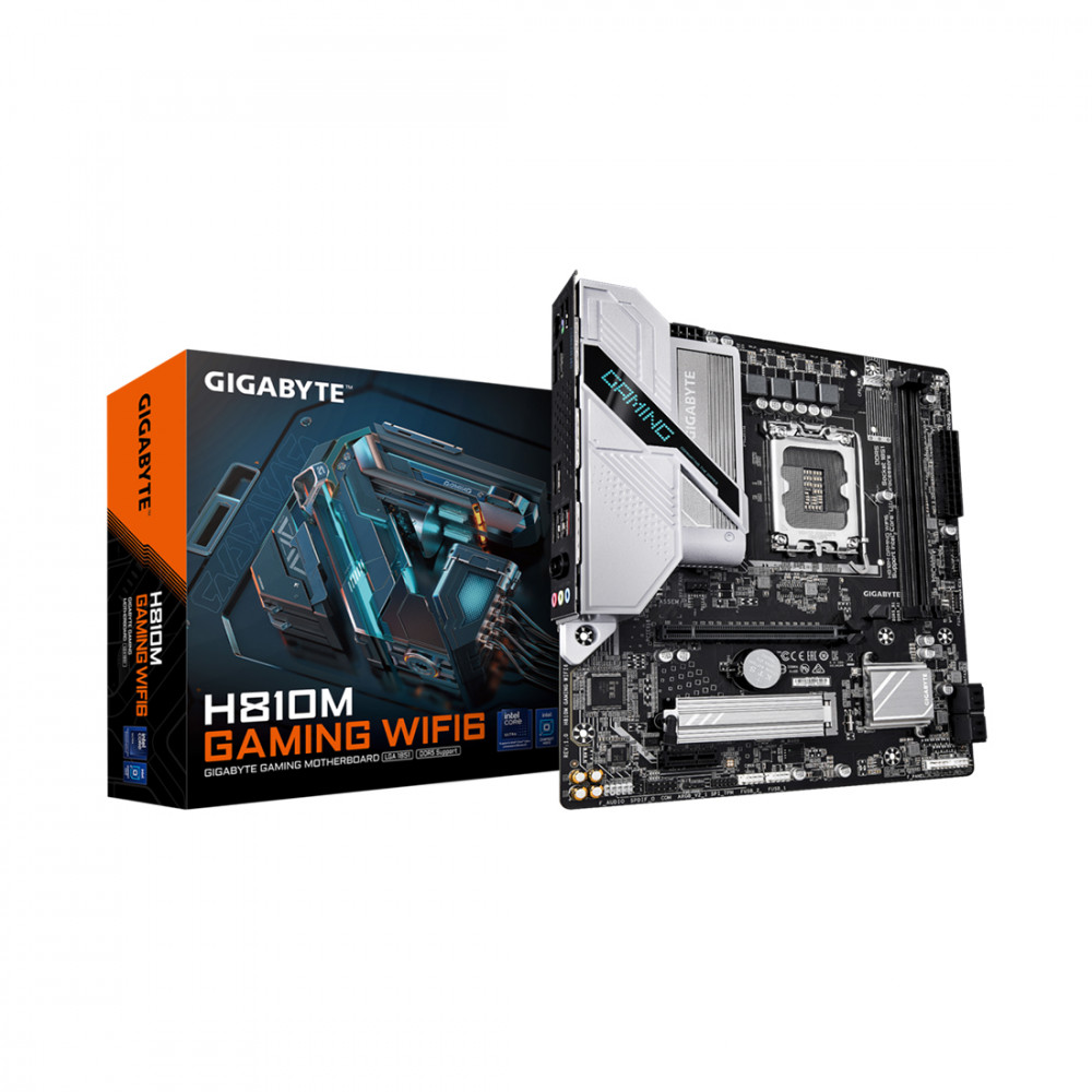 Материнская плата Gigabyte H810M GAMING WIFI6 Micro-ATX, LGA 1851 — фото товара