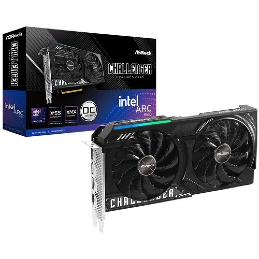 Видеокарта ASRock Intel Arc B580 Challenger 12GB OC B580 CL 12GO 12 ГБ - миниатюра 5