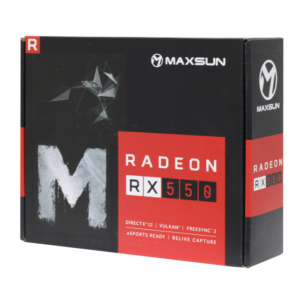 Видеокарта Maxsun RX 550 MS-RX550 TF 4G 4 ГБ - миниатюра 2