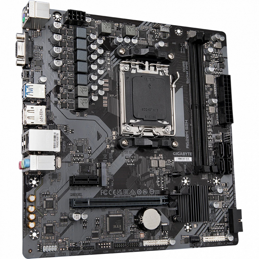 Материнская плата Gigabyte A620M S2H 2.0 Micro-ATX, AMD AM5 - миниатюра 2