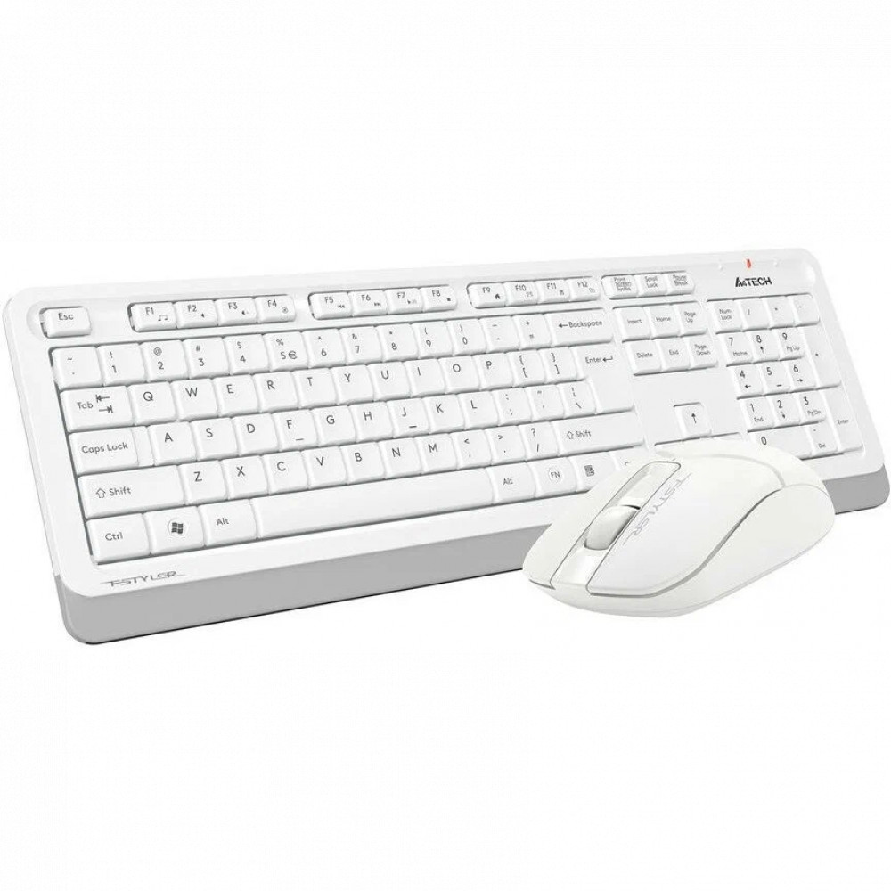 Клавиатура + мышь A4Tech Fstyler FG1012 FG1012 WHITE - миниатюра 3