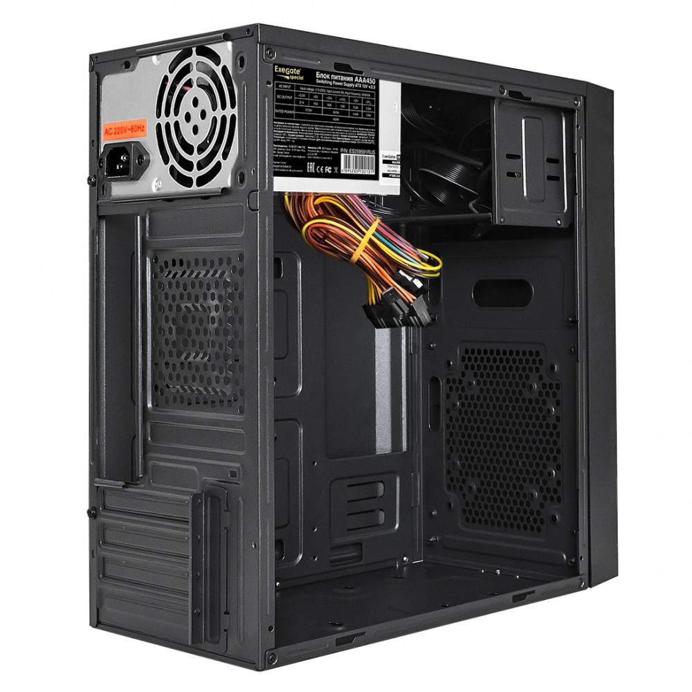 Корпус ExeGate BAA-114U2-AAA450 EX292359RUS Mini-Tower - миниатюра 2