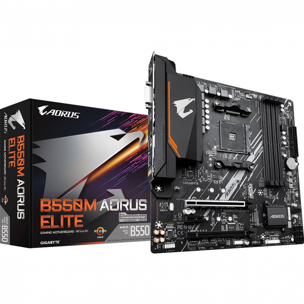 Материнская плата Gigabyte B550M AORUS ELITE 9MB55MAEL-00-10 Micro-ATX, AMD AM4 - миниатюра 5