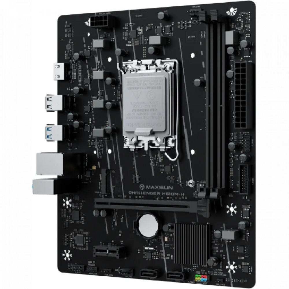 Материнская плата Maxsun Challenger H610M-H V1 MS-Challenger H610M-H V1 Micro-ATX, LGA 1700 - миниатюра 2