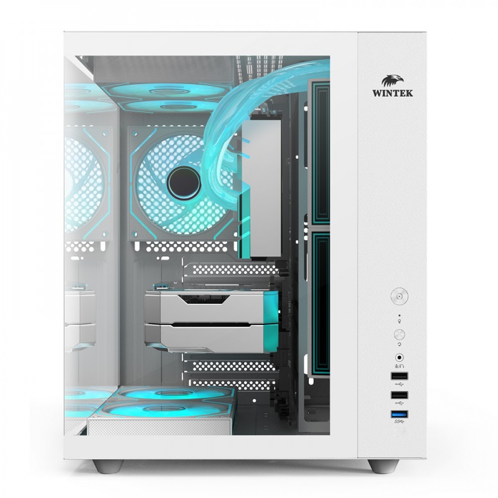 Корпус Wintek Cube Pro V909-W TG Mid-Tower - миниатюра 3
