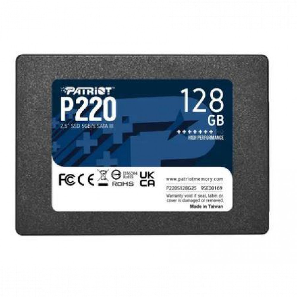 Жесткий диск Patriot P220 P220S128G25 SSD (твердотельные), 128 ГБ, 2.5 дюйма, SATA — фото товара