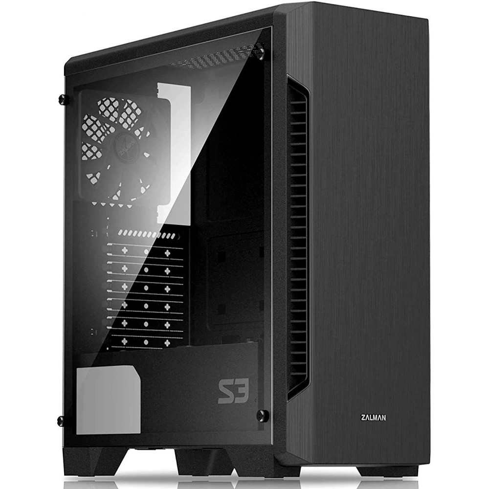 Корпус Zalman S3 TG Black S3 TG BLACK Mid-Tower — фото товара