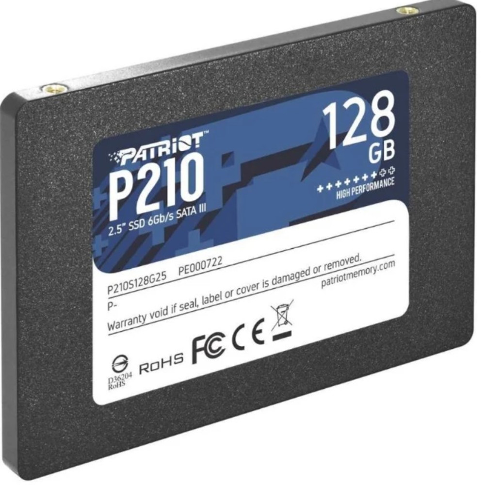 Жесткий диск Patriot P210S128G25 SSD (твердотельные), 128 ГБ, 2.5 дюйма, SATA — фото товара