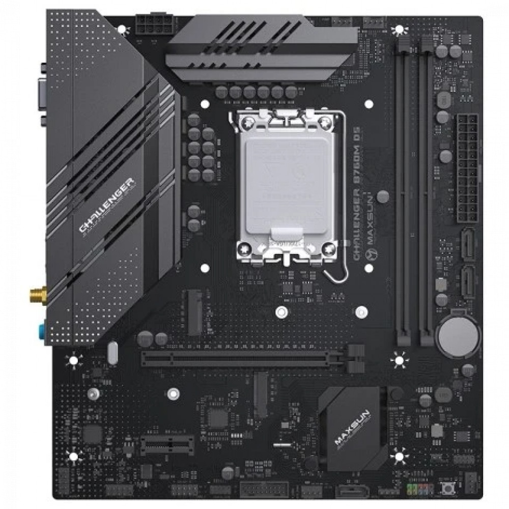 Материнская плата Maxsun Challenger B760M D5 WIFI MS-Challenger B760M D5 WIFI Micro-ATX, LGA 1700 — фото товара