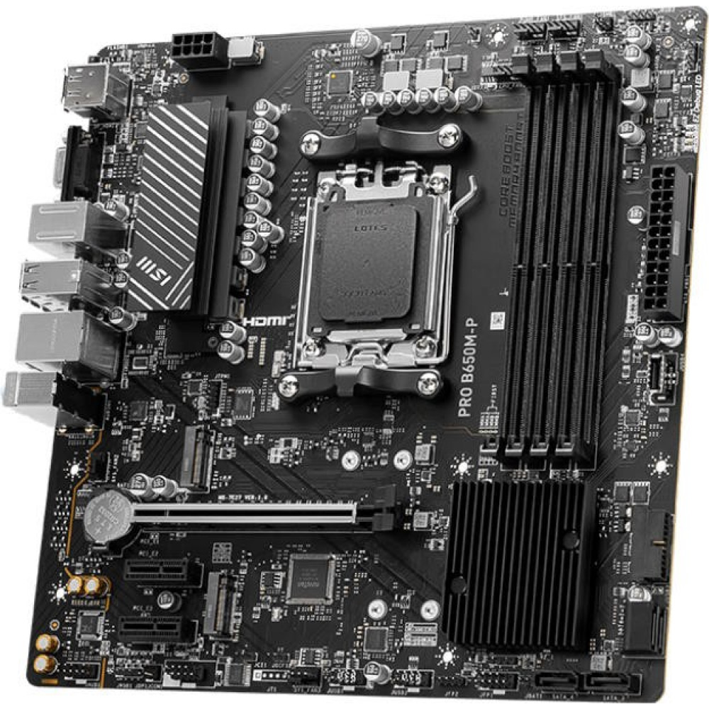 Материнская плата MSI PRO B650M-P Micro-ATX, AMD AM5 - миниатюра 3